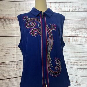 Bob Mackie Blue Sleeveless Wearable‎ Art